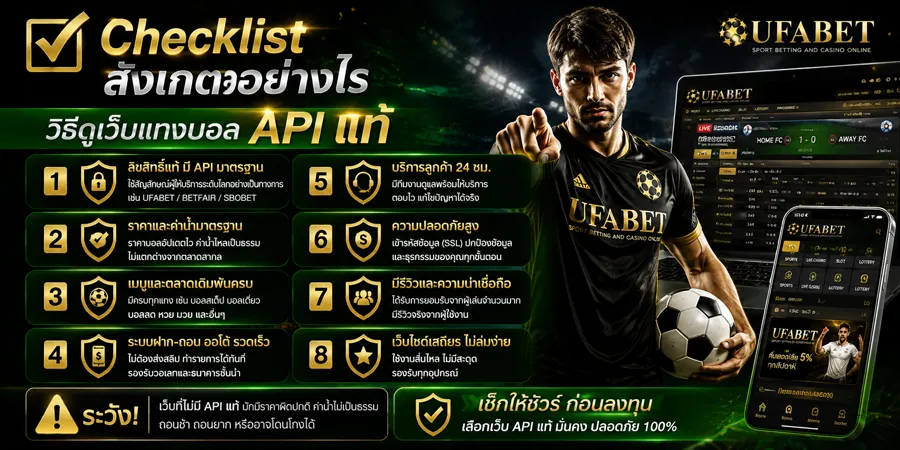 แทงบอล API UFABET แท้
