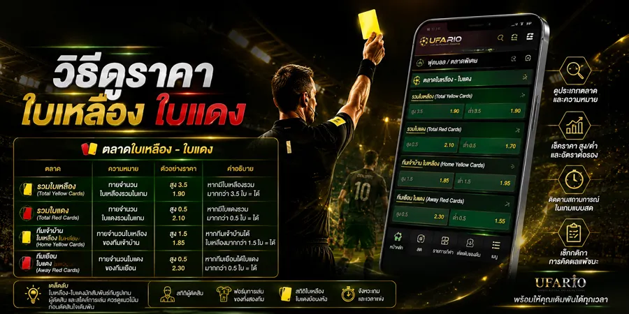 แทงบอล ใบเหลือง ใบแดง
